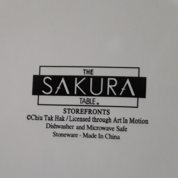 4 Plates Storefronts by Sakura French Decor NWOT - Picture 8 of 8